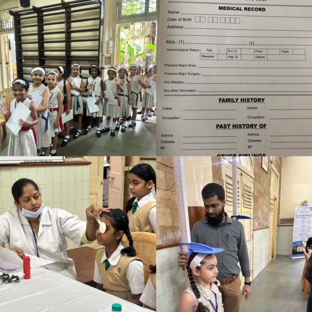 Medical camp for students from LKG to 10 grade